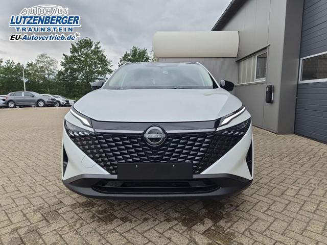 Nissan Qashqai 1.3 DIG-T MHEV 158 PS X-Tronic N-Connecta Teil-Leder PanoGlasdach Klimaautomatik Sitzheizung Lenkradheizung Navi ACC PDC v+h 360&deg;Kamera DAB Bluetooth Touchscreen Apple CarPlay Android Auto 18"LM 