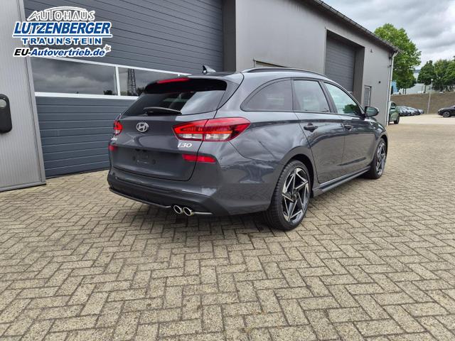 Hyundai i30 Kombi 1.6 T-GDI 150PS Automatik N-Line Sitzheizung Lenkradheizung Klimaautomatik Navi 10,3"-Touchscreen Bluelink Apple CarPlay + Android Auto PDC v+h R&uuml;ckf.Kamera 18-LM 