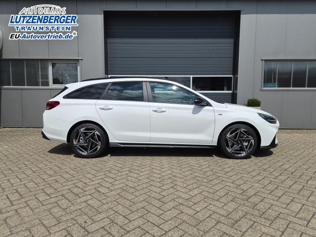 Hyundai i30 Kombi 1.6 T-GDI 150PS Automatik N-Line Sitzheizung Lenkradheizung Klimaautomatik Navi 10,3"-Touchscreen Bluelink Apple CarPlay + Android Auto PDC v+h R&uuml;ckf.Kamera 18-LM 