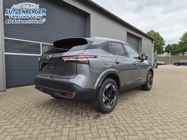 Nissan Qashqai 1.3 DIG-T MHEV 158 PS X-Tronic N-Connecta Teil-Leder PanoGlasdach Klimaautomatik Sitzheizung Lenkradheizung Navi ACC PDC v+h 360&deg;Kamera DAB Bluetooth Touchscreen Apple CarPlay Android Auto 18"LM 