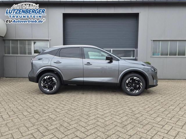 Nissan Qashqai 1.3 DIG-T MHEV 158 PS X-Tronic N-Connecta Teil-Leder PanoGlasdach Klimaautomatik Sitzheizung Lenkradheizung Navi ACC PDC v+h 360&deg;Kamera DAB Bluetooth Touchscreen Apple CarPlay Android Auto 18"LM 