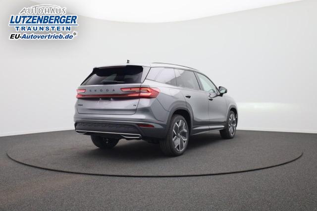 Skoda Kodiaq Sportline 1.5 TSI 204PS PHEV DSG Sitzheizung v+h Frontscheibe beheizb. 20"LM schwenkb. AHK elektr. PanoDach Alcantara PDC R&uuml;ckf.Kamera Klimaautomatik Lenkradheizung Navi Apple CarPlay Android Auto 2xKeyless vollelektr. Reichweite 116KM 