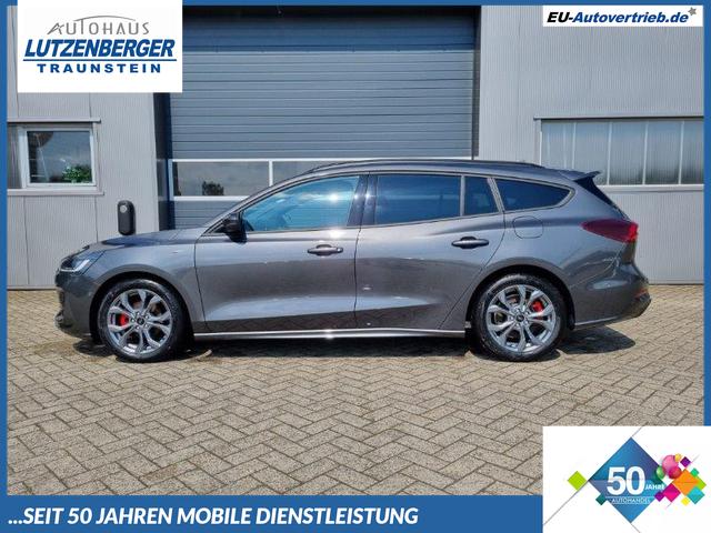 Ford Focus Turnier - 1.0 125PS ST-Line X Voll-Leder elektr. Heckklappe Winterpaket Rückf.Kamera ACC Klimaautomatik Sitzheizung Lenkradheizung Frontscheibe beheizb. Ford-Navi SYNC 4 B+O Sound DAB+ Bluetooth Apple Carplay Android Auto PDC v+h 2xKeyless 17-LM