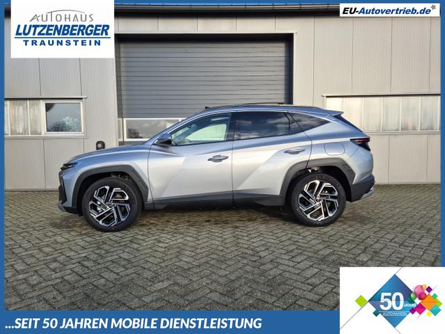 Hyundai TUCSON - 1.6 T-GDI 252PS Automatik PHEV Prime FACELIFT MY2025 elektr. PanoDach Voll-Leder Heckklappe Sitzheizung v+h Lenkradheizung ACC Klimaautomatik HUD Navi Krell-Sound 12,3"-Touchscreen DAB+ wireless Apple CarPlay + Android Auto PDC 4xKamer