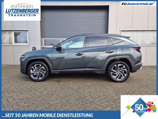 Hyundai TUCSON - 1.6 T-GDI 252PS Automatik PHEV Prime FACELIFT MY2025 Voll-Leder elektr. Heckklappe Sitzheizung v+h Lenkradheizung ACC Klimaautomatik HUD Navi Krell-Sound 12,3"-Touchscreen DAB+ wireless Apple CarPlay + Android Auto PDC 4xKamera 2xKeyless 19-LM