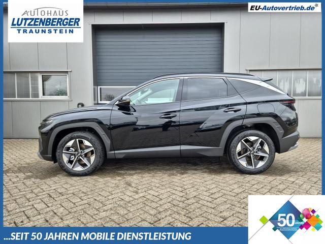 Hyundai TUCSON - Trend 1.6 T-GDI 160PS FACELIFT MY2025 elektr. Heckklappe Teil-Leder Sitzheizung v+h Lenkradheizung Klimaautomatik Navi Touchscreen DAB+ wireless Apple CarPlay + Android Auto PDC Rückf.-Kamera 2xKeyless 18-LM