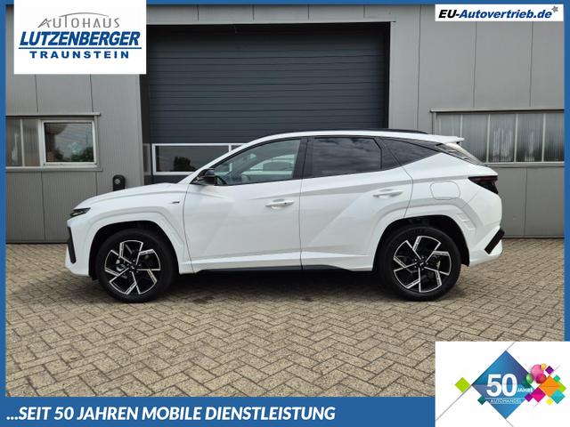 Hyundai TUCSON - N-Line 1.6 T-GDI 252PS Automatik PHEV FACELIFT MY2025 Teil-Leder Sitzheizung Lenkradheizung ACC Klimaautomatik Navi 12,3"-Touchscreen DAB+ wireless Apple CarPlay + Android Auto PDC v+h Rückf.Kamera 2xKeyless 19-LM