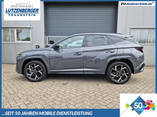 Hyundai TUCSON - N-Line 1.6 T-GDI 252PS Automatik PHEV FACELIFT MY2025 Teil-Leder Sitzheizung Lenkradheizung ACC Klimaautomatik Navi 12,3"-Touchscreen DAB+ wireless Apple CarPlay + Android Auto PDC v+h Rückf.Kamera 2xKeyless 19-LM