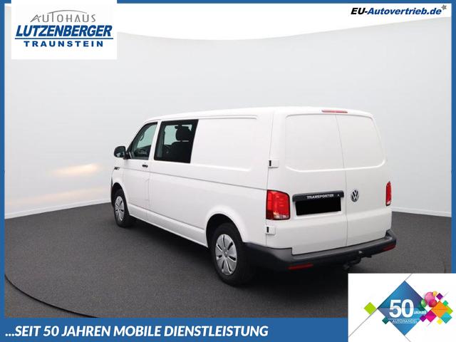 Volkswagen Transporter 6.1 Kastenwagen - DoKa L2 2.0 TDi 110PS 5-Sitzer AHK Klima PDC DAB Apple CarPlay Android Auto Bluetooth Touchscreen Ganzjahresreifen