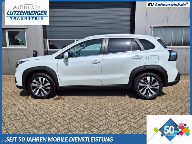 Suzuki S-Cross - Comfort+ 129PS MHEV 4x4 ALLGRIP 1.4 Boosterjet Teil-Leder Navi Klimaautomatik Sitzheizung ACC PDC v+h 4x Kamera Suzuki-Radio Apple CarPlay Android Auto Touchscreen 2xKeyless 17-LM