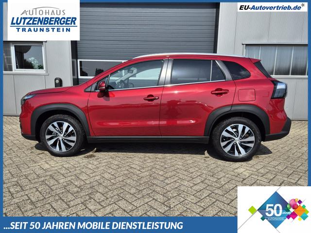 Suzuki S-Cross - Comfort+ 129PS MHEV 4x4 ALLGRIP 1.4 Boosterjet Teil-Leder Navi Klimaautomatik Sitzheizung ACC PDC v+h 4x Kamera Suzuki-Radio Apple CarPlay Android Auto Touchscreen 2xKeyless 17-LM
