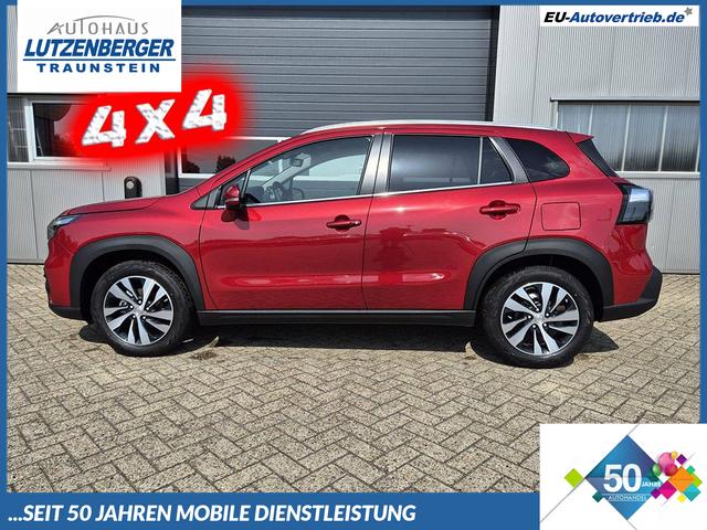 Suzuki S-Cross - Comfort+ 129PS MHEV 4x4 ALLGRIP 1.4 Boosterjet Teilleder Navi Klimaautomatik Sitzheizung ACC PDC v+h 4x Kamera Suzuki-Radio Apple CarPlay Android Auto Touchscreen 2xKeyless 17-LM