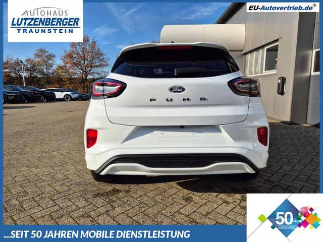 Ford Puma - ST-Line X 1.0 EcoBoost Hybrid 125PS Automatik NEUES MODELL 360°Kamera AbstandsTempomat el.Heckklappe Premium Leder (Sensico) B+O-Sound Klimaautomatik Sitzheizung Lenkradheizung Frontscheibe beheizb. Ford-Navi SYNC4 Bluetooth Apple CarPlay Android A