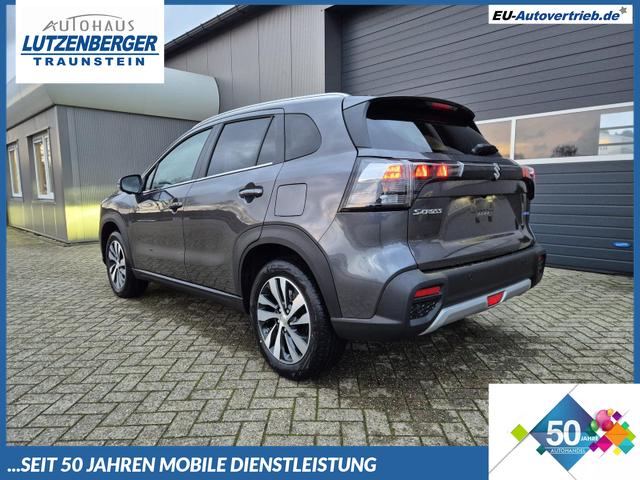 Suzuki S-Cross - Comfort+ 110PS Automatik MHEV 4x4 ALLGRIP 1.4 Boosterjet Allrad Teilleder Navi Klimaautomatik Sitzheizung ACC PDC v+h 4x Kamera Suzuki-Radio Apple CarPlay Android Auto Touchscreen 2xKeyless 17-LM