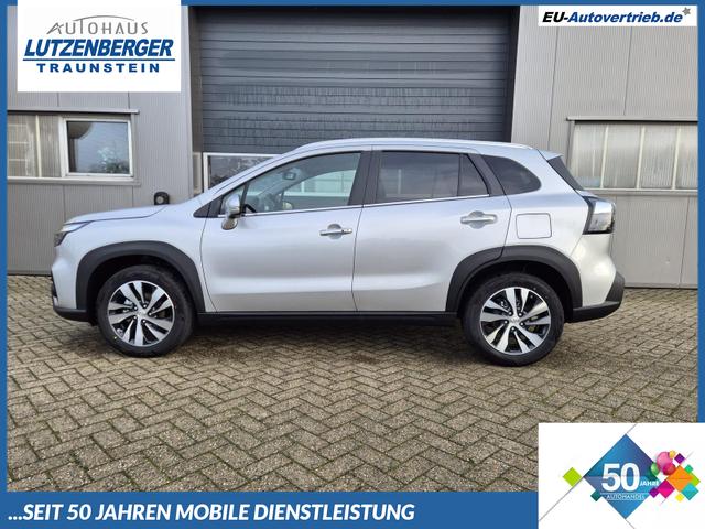 Suzuki S-Cross - Comfort+ 110PS Automatik MHEV 4x4 ALLGRIP 1.4 Boosterjet Allrad Teilleder Navi Klimaautomatik Sitzheizung ACC PDC v+h 4x Kamera Suzuki-Radio Apple CarPlay Android Auto Touchscreen 2xKeyless 17-LM