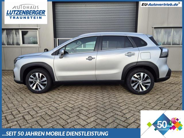 Suzuki S-Cross - Comfort+ 110PS Automatik MHEV 1.4 Boosterjet Teilleder Navi Klimaautomatik Sitzheizung ACC PDC v+h 4x Kamera Suzuki-Radio Apple CarPlay Android Auto Touchscreen 2xKeyless 17-LM