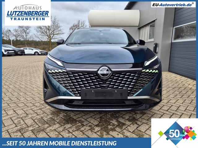 Nissan Qashqai - 1.3 DIG-T MHEV 158 PS X-Tronic Tekna Premium Paket 20"LM Teil-Leder PanoGlasdach Klimaautomatik Sitzheizung Lenkradheizung Navi Head-Up Display elektr. Heckklappe ACC PDC v+h 360&deg;Kamera DAB Bluetooth Touchscreen Apple CarPlay Android Auto