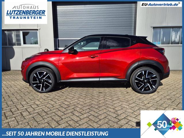 Nissan Juke - 1.0 DIG-T 114PS N-Design Automatik Teil-Leder Klimaautomatik Sitzheizung Lenkradheizung PDC v+h R&uuml;ckf.Kamera Navi 19"LM Bluetooth Touchscreen Apple CarPlay Android Auto