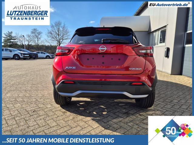 Nissan Juke - 1.0 DIG-T 114PS N-Design Automatik Teil-Leder Klimaautomatik Sitzheizung Lenkradheizung PDC v+h R&uuml;ckf.Kamera Navi 19"LM Bluetooth Touchscreen Apple CarPlay Android Auto