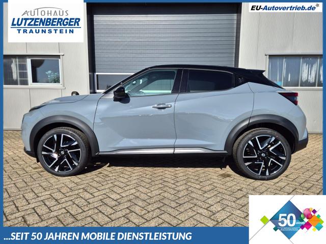 Nissan Juke - 1.0 DIG-T 114PS N-Design Automatik Teil-Leder Klimaautomatik Sitzheizung Lenkradheizung PDC v+h R&uuml;ckf.Kamera Navi 19"LM Bluetooth Touchscreen Apple CarPlay Android Auto