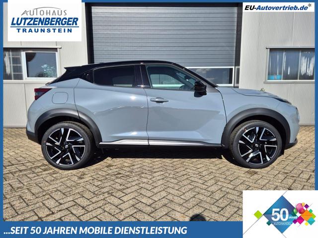 Nissan Juke - 1.0 DIG-T 114PS N-Design Automatik Teil-Leder Klimaautomatik Sitzheizung Lenkradheizung PDC v+h R&uuml;ckf.Kamera Navi 19"LM Bluetooth Touchscreen Apple CarPlay Android Auto
