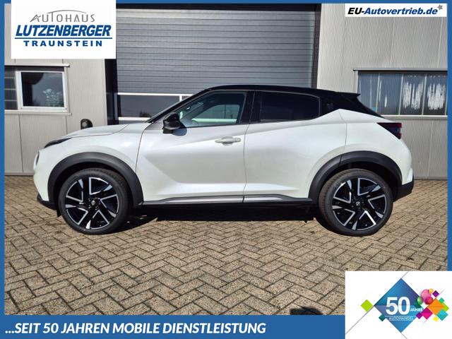 Nissan Juke - 1.0 DIG-T 114PS N-Design Automatik Teil-Leder Klimaautomatik Sitzheizung Lenkradheizung PDC v+h R&uuml;ckf.Kamera Navi 19"LM Bluetooth Touchscreen Apple CarPlay Android Auto