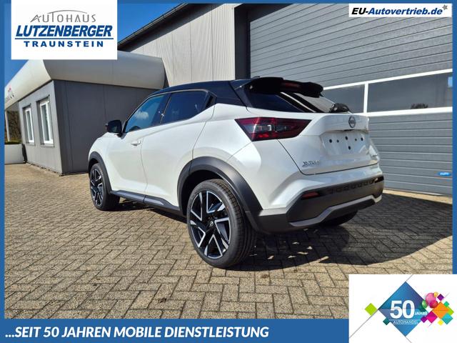 Nissan Juke - 1.0 DIG-T 114PS N-Design Automatik Teil-Leder Klimaautomatik Sitzheizung Lenkradheizung PDC v+h R&uuml;ckf.Kamera Navi 19"LM Bluetooth Touchscreen Apple CarPlay Android Auto