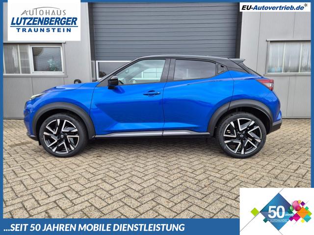Nissan Juke - 1.0 DIG-T 114PS N-Design Automatik Teil-Leder Klimaautomatik Sitzheizung Lenkradheizung PDC v+h R&uuml;ckf.Kamera Navi 19"LM Bluetooth Touchscreen Apple CarPlay Android Auto