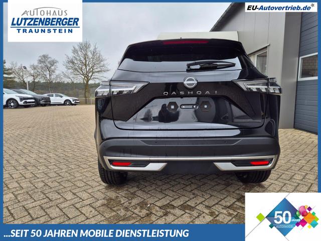 Nissan Qashqai - 1.3 DIG-T MHEV 158 PS X-Tronic Tekna Voll-Leder Klimaautomatik PanoGlasdach Sitzheizung Lenkradheizung Navi Head-Up Display elektr. Heckklappe ACC PDC v+h 360&deg;Kamera DAB Bluetooth Touchscreen Apple CarPlay Android Auto 19"LM