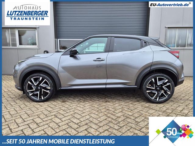 Nissan Juke - 1.0 DIG-T 114PS N-Design Automatik Teil-Leder Klimaautomatik Sitzheizung Lenkradheizung PDC v+h R&uuml;ckf.Kamera Navi 19"LM Bluetooth Touchscreen Apple CarPlay Android Auto