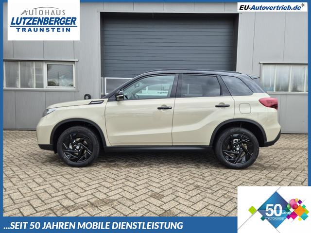 Suzuki Vitara - Comfort+ 110PS Automatik MHEV 4x4 ALLGRIP 1.4 Boosterjet Black Edition Panodach Teilleder Navi Klimaautomatik Sitzheizung ACC PDC v+h R&uuml;ckf.Kamera Suzuki-Radio Apple CarPlay Android Auto Touchscreen 2xKeyless 17-LM