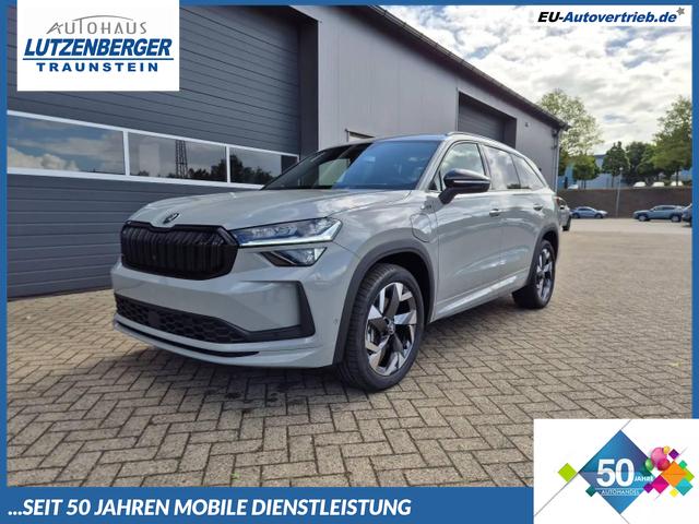 Skoda Kodiaq - Sportline 1.5 TSI 204PS PHEV DSG schwenkb. AHK elektr. PanoDach HUD Alcantara PDC v+h 360&deg;Kamera CANTON Sound Klimaautomatik Sitzheizung Lenkradheizung Navi Apple CarPlay Android Auto 2xKeyless 19"LM vollelektr. Reichweite 116KM
