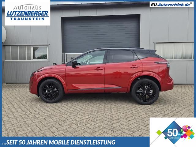 Nissan Qashqai - 1.3 DIG-T MHEV 158 PS X-Tronic N-Design Head-Up Display Teil-Leder Klimaautomatik Sitzheizung Lenkradheizung Navi elektr. Heckklappe ACC PDC v+h 360&deg;Kamera DAB Bluetooth Touchscreen Apple CarPlay Android Auto 19"Zoll