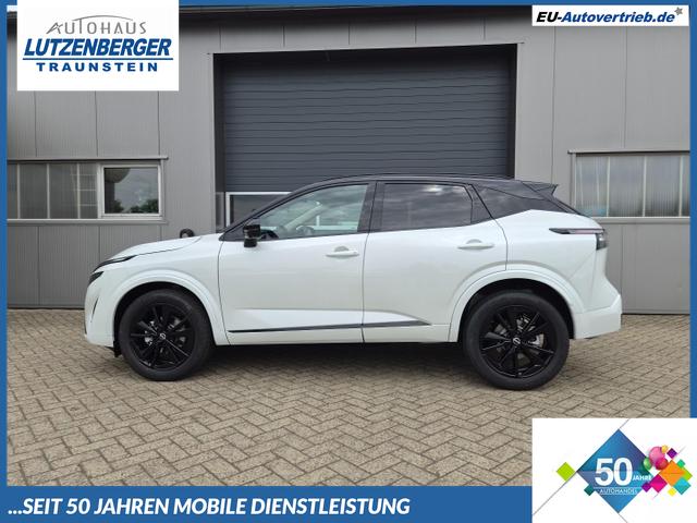 Nissan Qashqai - 1.3 DIG-T MHEV 158 PS X-Tronic N-Design Head-Up Display Teil-Leder Klimaautomatik Sitzheizung Lenkradheizung Navi elektr. Heckklappe ACC PDC v+h 360&deg;Kamera DAB Bluetooth Touchscreen Apple CarPlay Android Auto 19"Zoll