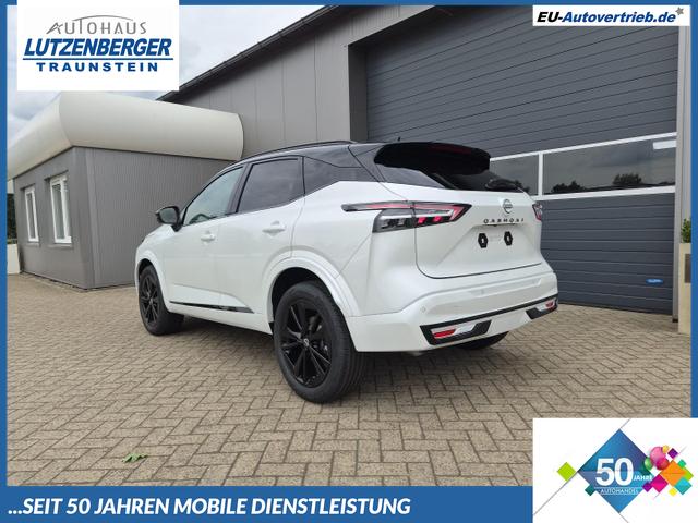 Nissan Qashqai - 1.3 DIG-T MHEV 158 PS X-Tronic N-Design Head-Up Display Teil-Leder Klimaautomatik Sitzheizung Lenkradheizung Navi elektr. Heckklappe ACC PDC v+h 360&deg;Kamera DAB Bluetooth Touchscreen Apple CarPlay Android Auto 19"Zoll
