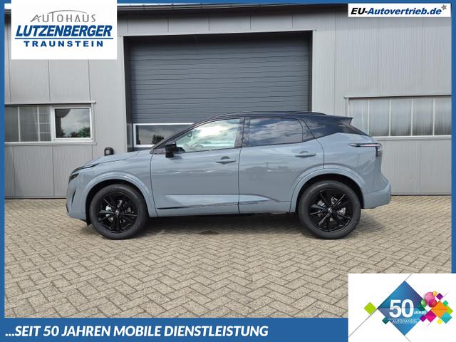 Nissan Qashqai - 1.3 DIG-T MHEV 158 PS X-Tronic N-Design PanoDach Teil-Leder Klimaautomatik Sitzheizung Lenkradheizung Navi ACC PDC v+h 360&deg;Kamera DAB Bluetooth Touchscreen Apple CarPlay Android Auto 19"Zoll