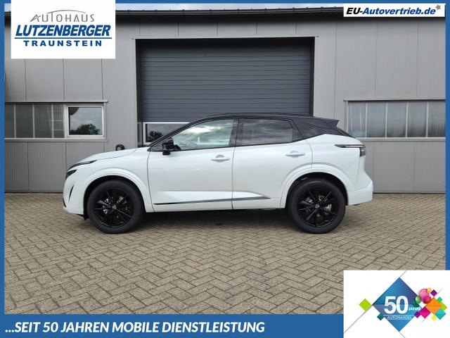 Nissan Qashqai - 1.3 DIG-T MHEV 158 PS X-Tronic N-Design PanoDach Teil-Leder Klimaautomatik Sitzheizung Lenkradheizung Navi ACC PDC v+h 360&deg;Kamera DAB Bluetooth Touchscreen Apple CarPlay Android Auto 19"Zoll