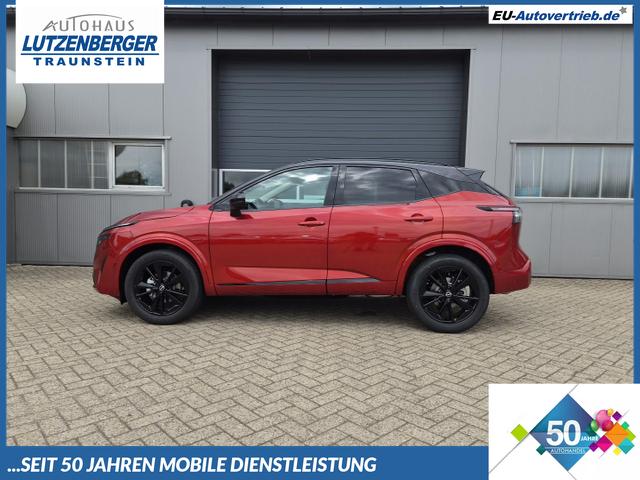 Nissan Qashqai - 1.3 DIG-T MHEV 158 PS X-Tronic N-Design PanoDach Teil-Leder Klimaautomatik Sitzheizung Lenkradheizung Navi ACC PDC v+h 360&deg;Kamera DAB Bluetooth Touchscreen Apple CarPlay Android Auto 19"Zoll