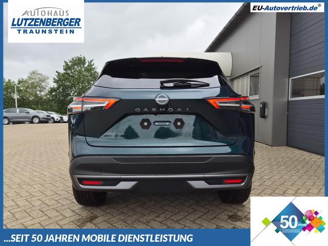 Nissan Qashqai - 1.3 DIG-T MHEV 158 PS X-Tronic N-Connecta Teil-Leder PanoGlasdach Klimaautomatik Sitzheizung Lenkradheizung Navi ACC PDC v+h 360&deg;Kamera DAB Bluetooth Touchscreen Apple CarPlay Android Auto 18"LM
