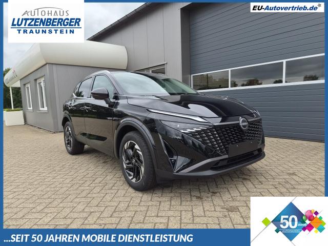 Nissan Qashqai - 1.3 DIG-T MHEV 158 PS X-Tronic N-Connecta Teil-Leder PanoGlasdach Klimaautomatik Sitzheizung Lenkradheizung Navi ACC PDC v+h 360&deg;Kamera DAB Bluetooth Touchscreen Apple CarPlay Android Auto 18"LM