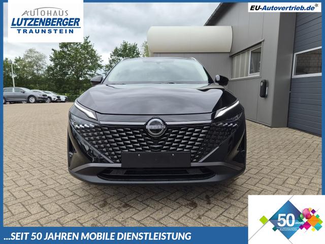 Nissan Qashqai - 1.3 DIG-T MHEV 158 PS X-Tronic N-Connecta Teil-Leder PanoGlasdach Klimaautomatik Sitzheizung Lenkradheizung Navi ACC PDC v+h 360&deg;Kamera DAB Bluetooth Touchscreen Apple CarPlay Android Auto 18"LM