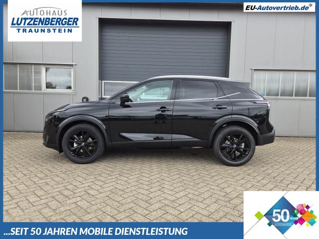 Nissan Qashqai - 1.3 DIG-T MHEV 158 PS X-Tronic Tekna Voll-Leder Klimaautomatik PanoGlasdach Sitzheizung Lenkradheizung Navi Head-Up Display elektr. Heckklappe ACC PDC v+h 360&deg;Kamera DAB Bluetooth Touchscreen Apple CarPlay Android Auto 19"LM