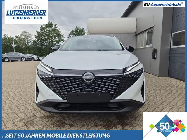 Nissan Qashqai - 1.3 DIG-T MHEV 158 PS X-Tronic N-Connecta Teil-Leder PanoGlasdach Klimaautomatik Sitzheizung Lenkradheizung Navi ACC PDC v+h 360&deg;Kamera DAB Bluetooth Touchscreen Apple CarPlay Android Auto 18"LM