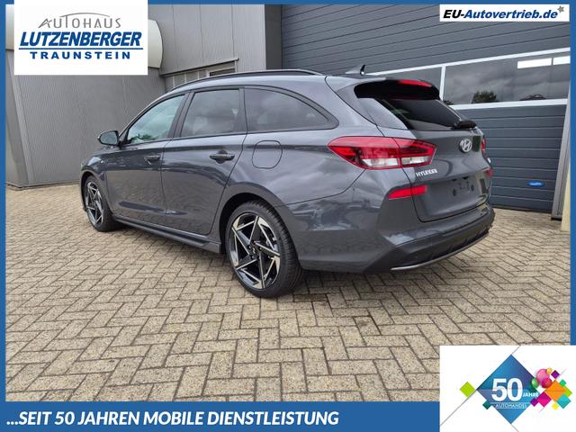 Hyundai i30 Kombi - 1.6 T-GDI 150PS Automatik N-Line Sitzheizung Lenkradheizung Klimaautomatik Navi 10,3"-Touchscreen Bluelink Apple CarPlay + Android Auto PDC v+h R&uuml;ckf.Kamera 18-LM