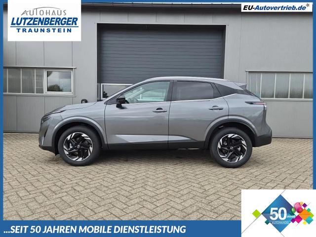 Nissan Qashqai - 1.3 DIG-T MHEV 158 PS X-Tronic N-Connecta Teil-Leder PanoGlasdach Klimaautomatik Sitzheizung Lenkradheizung Navi ACC PDC v+h 360&deg;Kamera DAB Bluetooth Touchscreen Apple CarPlay Android Auto 18"LM