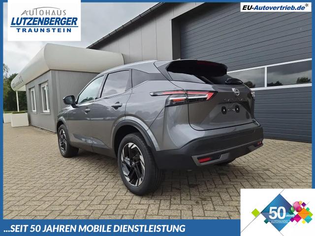 Nissan Qashqai - 1.3 DIG-T MHEV 158 PS X-Tronic N-Connecta Teil-Leder PanoGlasdach Klimaautomatik Sitzheizung Lenkradheizung Navi ACC PDC v+h 360&deg;Kamera DAB Bluetooth Touchscreen Apple CarPlay Android Auto 18"LM