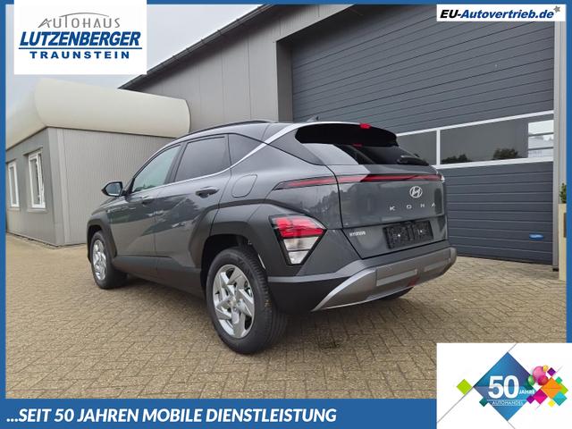 Hyundai KONA - Trend 1.6 T-GDI 150PS Automatik Voll-LED-Scheinw. Sitzheizung Lenkradheizung ACC Klimaautomatik Navi Touchscreen DAB+ Apple CarPlay + Android Auto PDC v+h R&uuml;ckf.Kamera 2xKeyless 17-LM