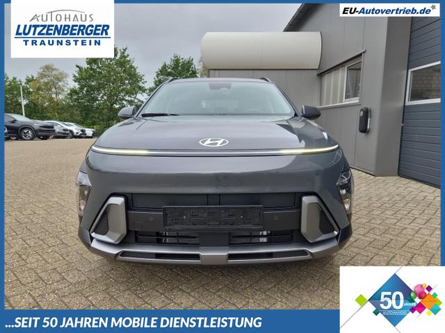 Hyundai KONA - Trend 1.6 T-GDI 150PS Automatik Voll-LED-Scheinw. Sitzheizung Lenkradheizung ACC Klimaautomatik Navi Touchscreen DAB+ Apple CarPlay + Android Auto PDC v+h R&uuml;ckf.Kamera 2xKeyless 17-LM