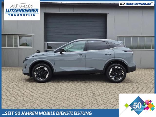Nissan Qashqai - 1.3 DIG-T MHEV 158 PS X-Tronic N-Connecta Teil-Leder PanoGlasdach Klimaautomatik Sitzheizung Lenkradheizung Navi ACC PDC v+h 360&deg;Kamera DAB Bluetooth Touchscreen Apple CarPlay Android Auto 18"LM