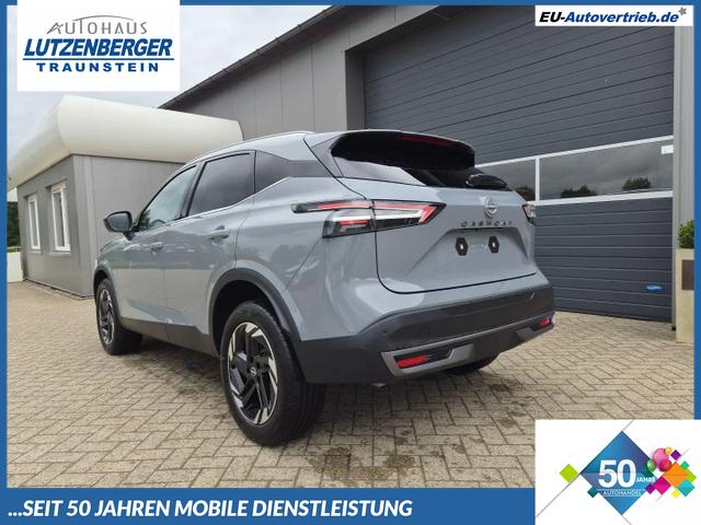 Nissan Qashqai - 1.3 DIG-T MHEV 158 PS X-Tronic N-Connecta Teil-Leder PanoGlasdach Klimaautomatik Sitzheizung Lenkradheizung Navi ACC PDC v+h 360&deg;Kamera DAB Bluetooth Touchscreen Apple CarPlay Android Auto 18"LM